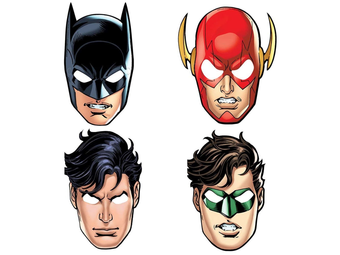 Justice League Paper Masks-8Pcs