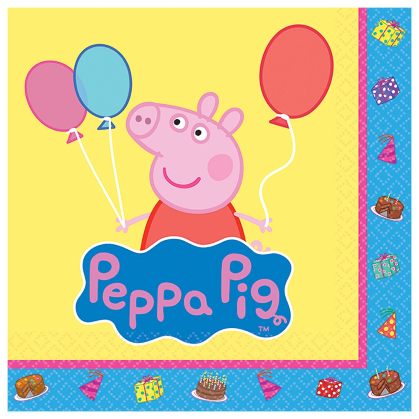 Peppa Pig Bev. Napkins - 16Ct