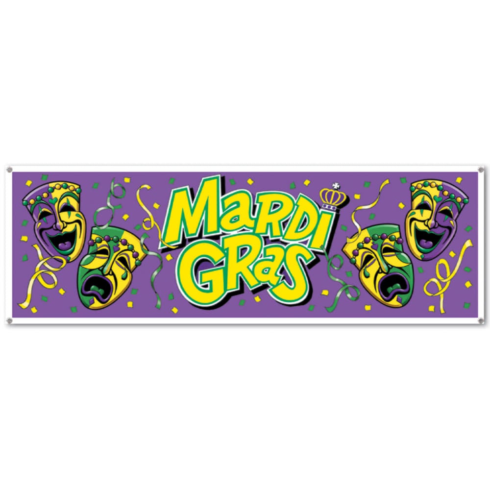 Mardi Gras Jumbo Sign Banner