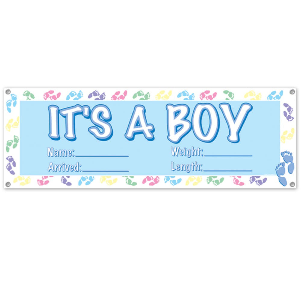 It'S A Boy Sign Banner