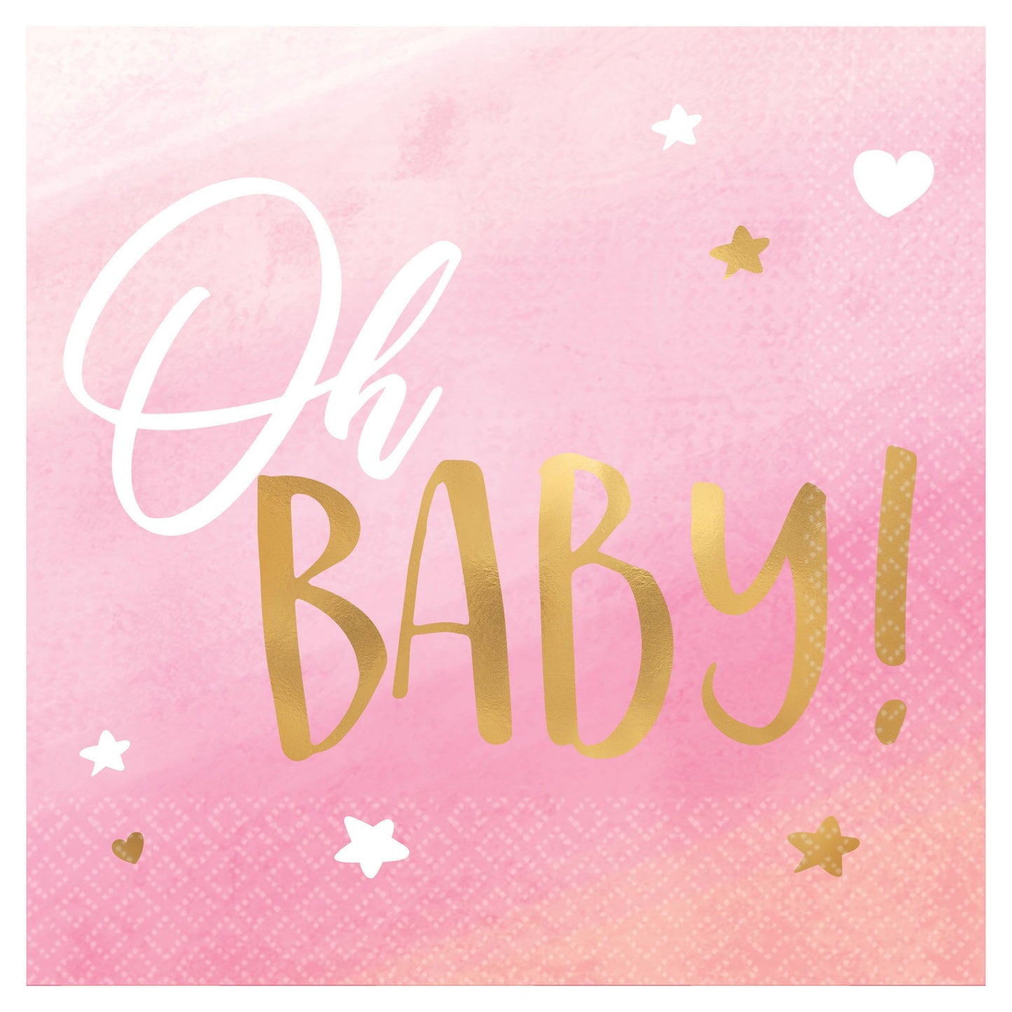 Oh Baby Bev Napkins - Pink