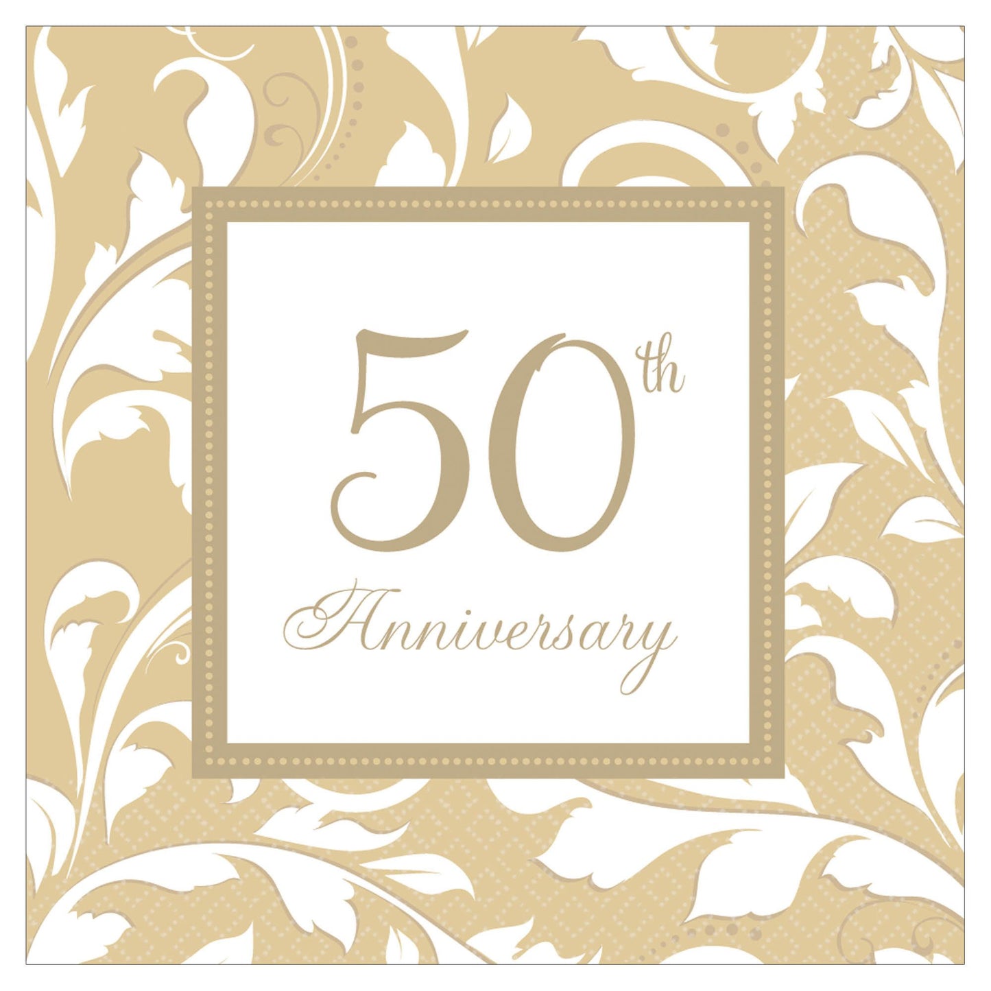 50Th Anniversary Bev. Napkins