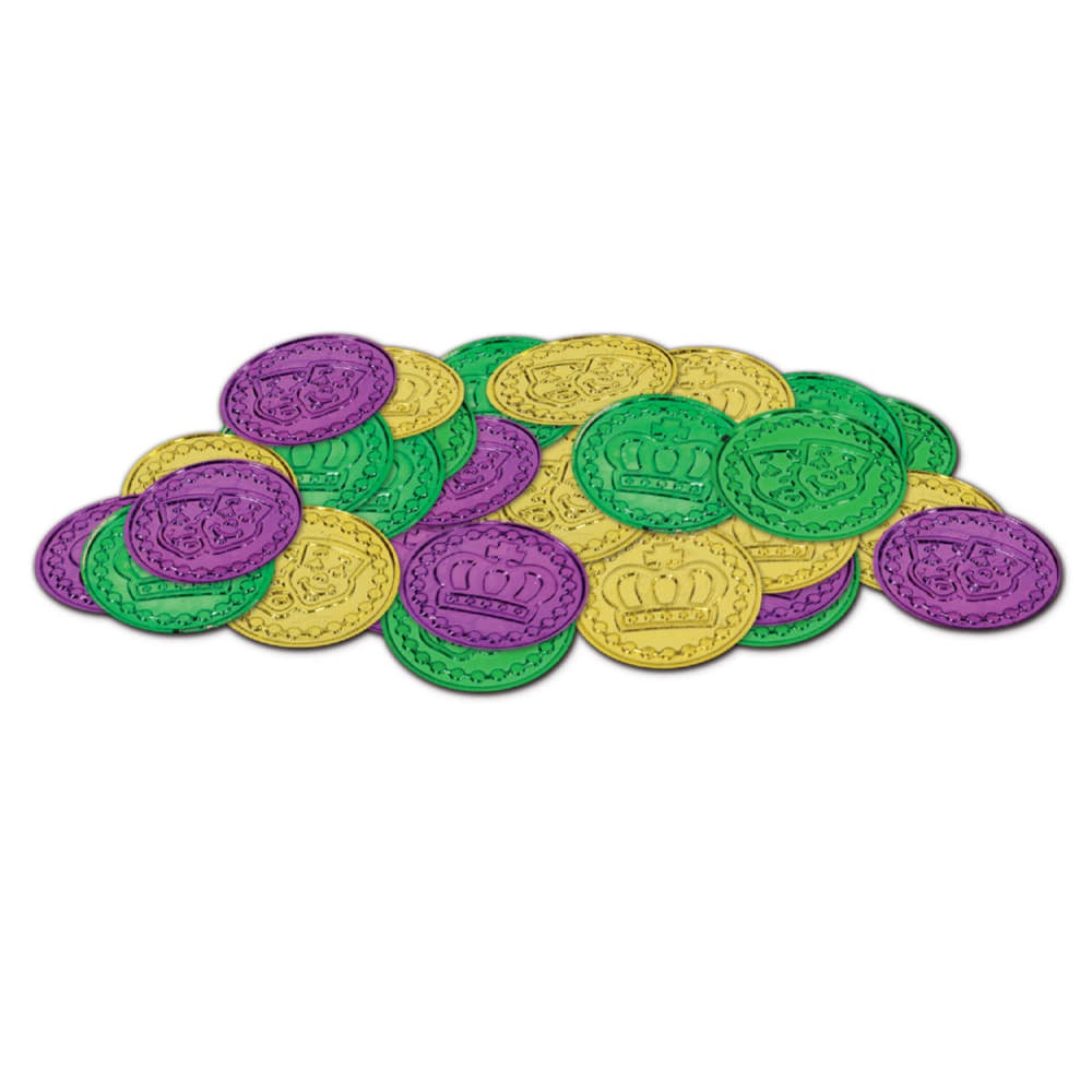 Mardi Gras Plastic Coins