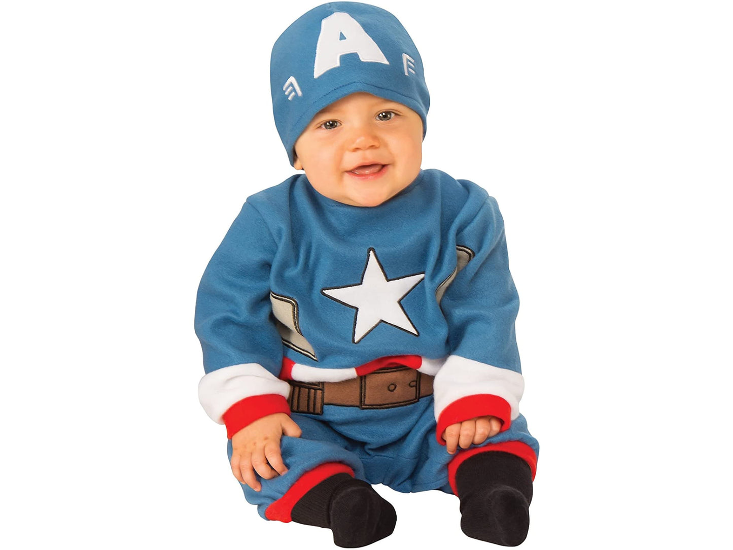 Marvel Captain America Infant Romper-Newborn(0-6)