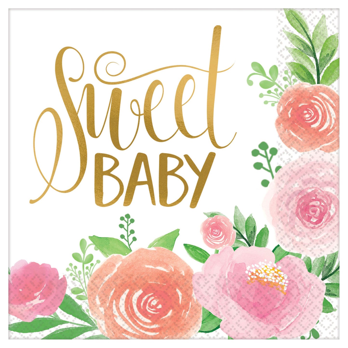 Floral Baby Lunch Napkins