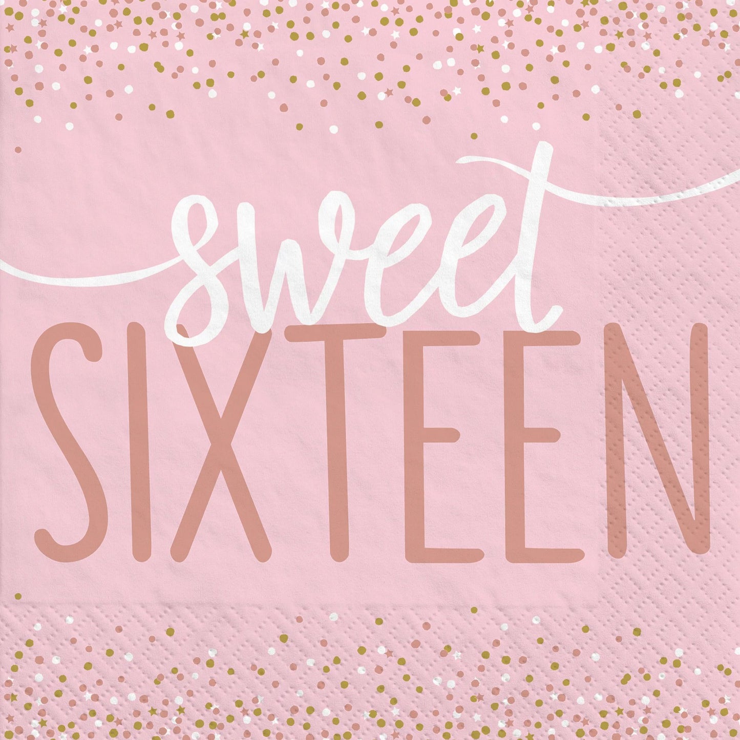 Blush Sweet 16 Lunch Napkins