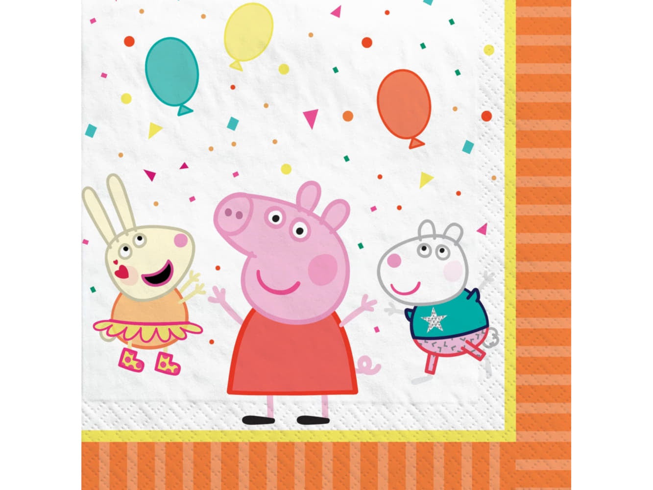 6 1/2" X 6 1/2" Peppa Pig Luncheon Napkins-16Ct