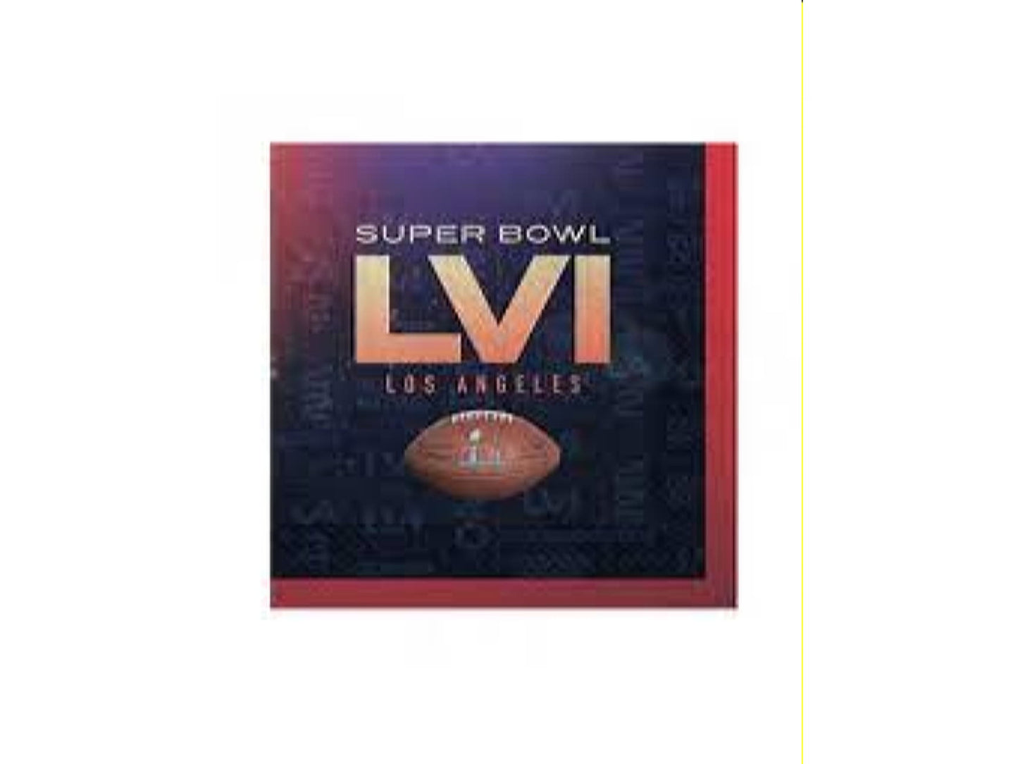 Superbowl Lvi 56Th Luncheon Napkins, 16/Pk