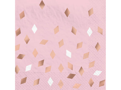 Blush Birthday Luncheon Napkins-16CT