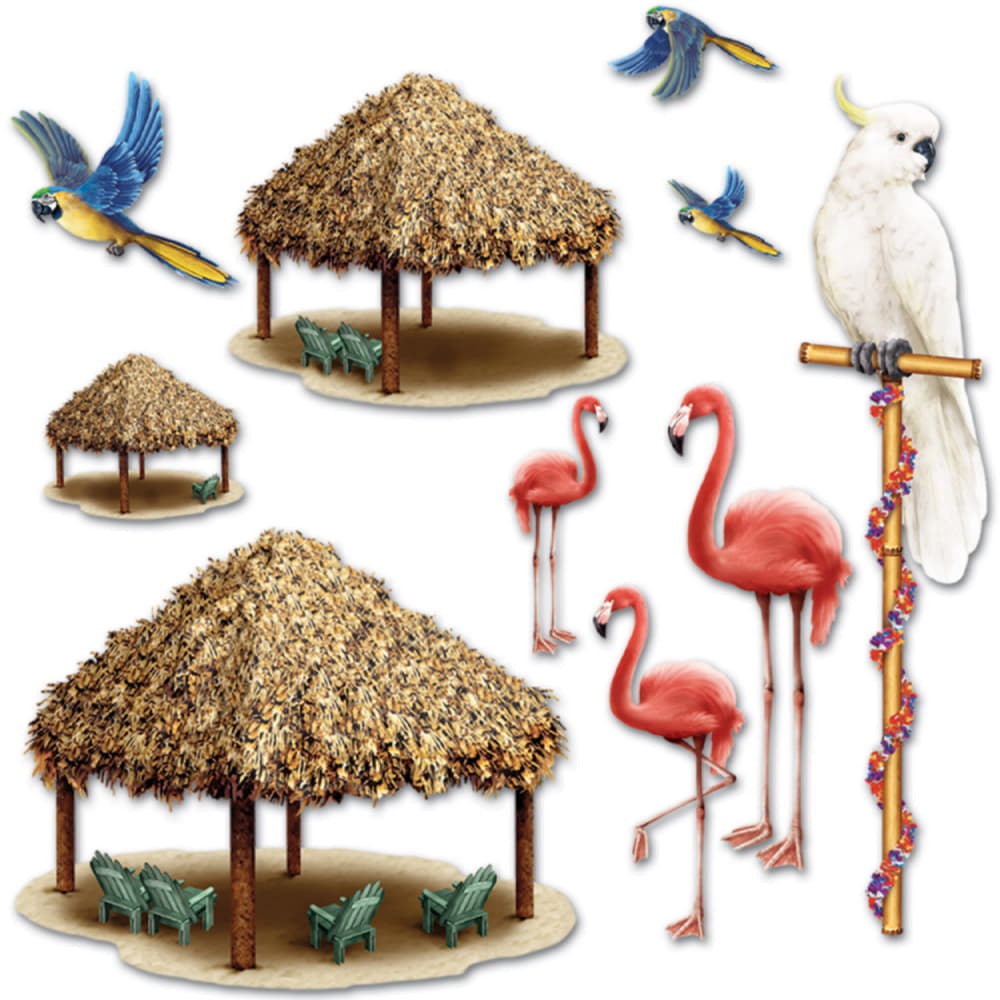 Tiki Hut & Tropical Bird Props – Insta Theme
