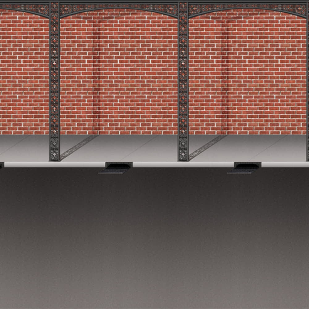 Mardi Gras Brick Wall & Street Backdrop