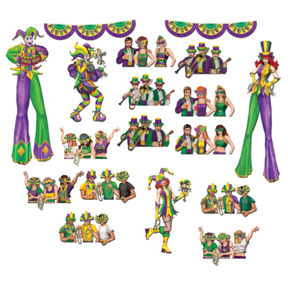 Mardi Gras Reveler Props