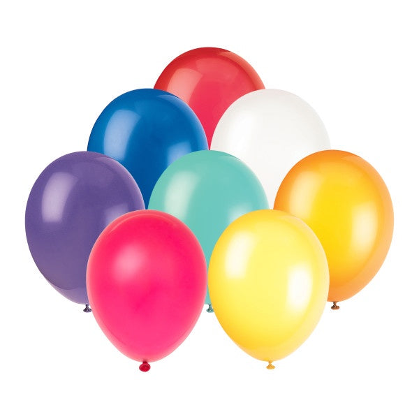 12" Assorted Latex Balloons - 72Pk