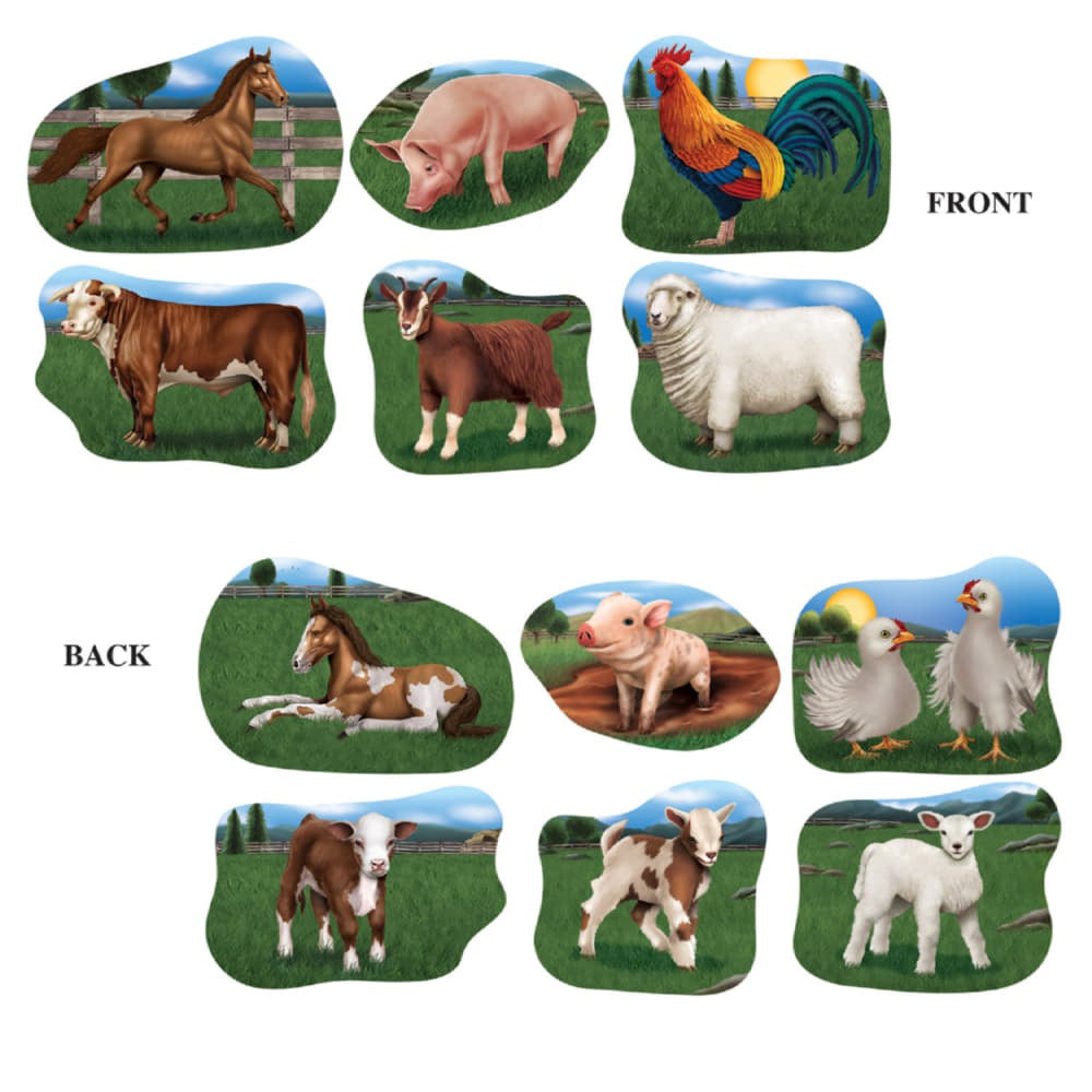 Farm Animal Cutouts - 6Pcs