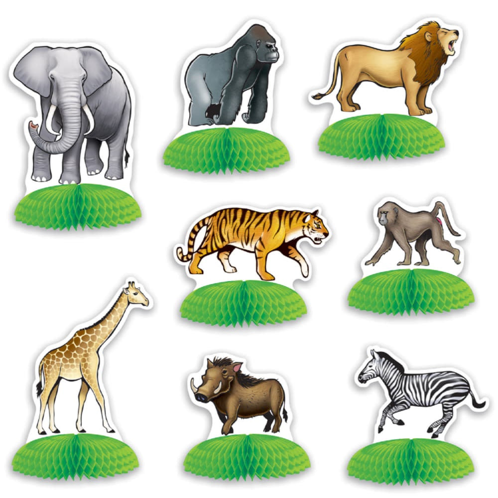 Jungle Safari Mini Centerpieces-8PCS