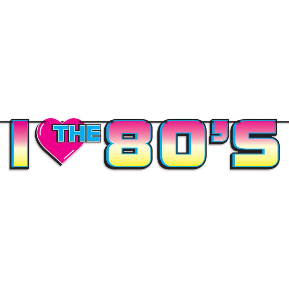 I Love The 80'S Banner