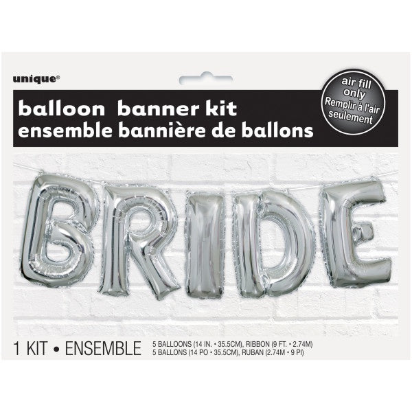 Bride Balloon Banner Kit