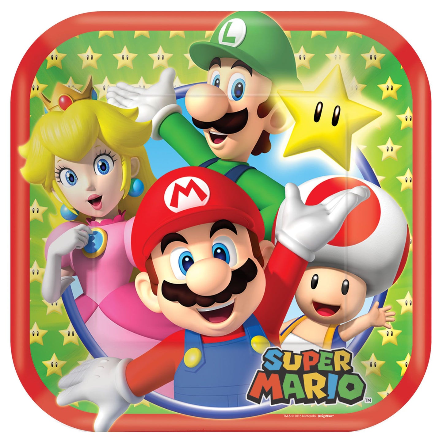 Super Mario Bros 7In Square Plates