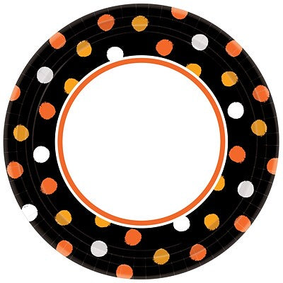 Haunt Couture 6.75In Round Plates, Value Pack
