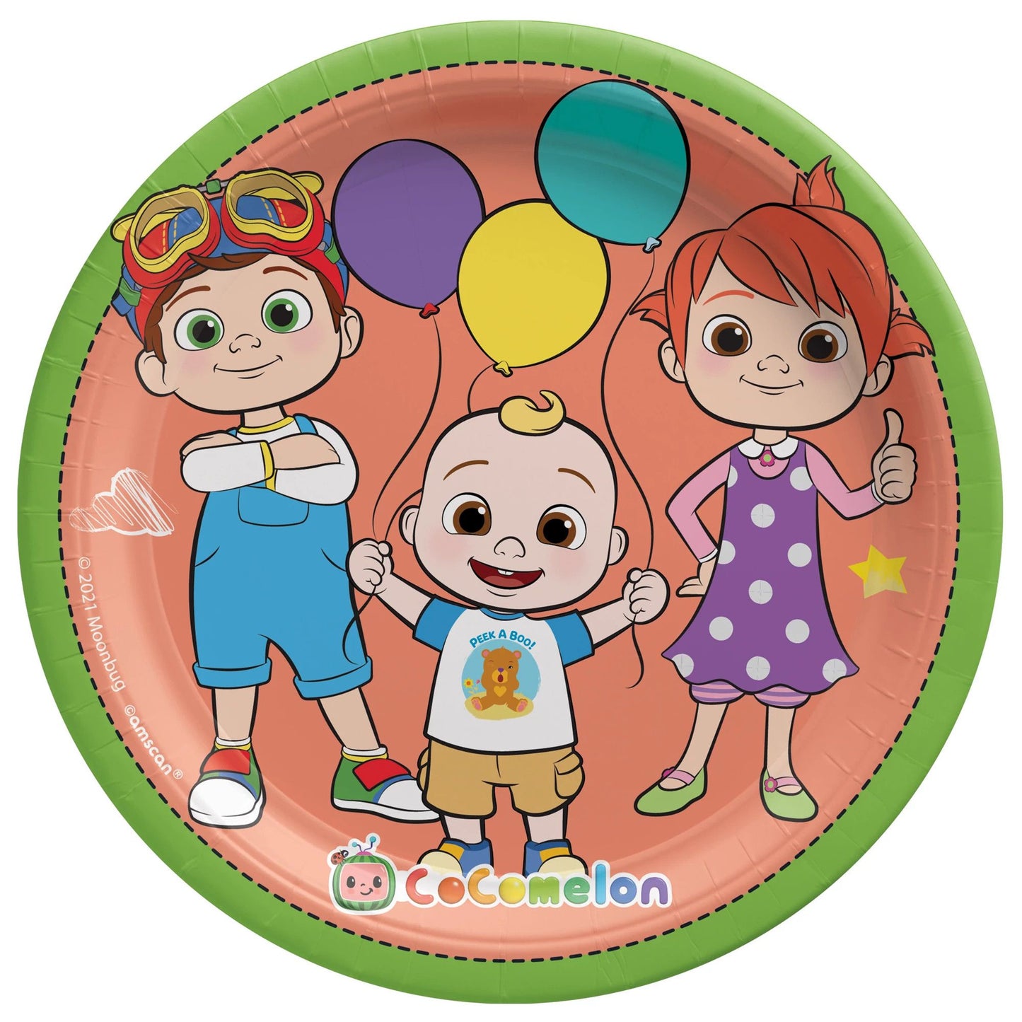 Cocomelon 7In Round Plates