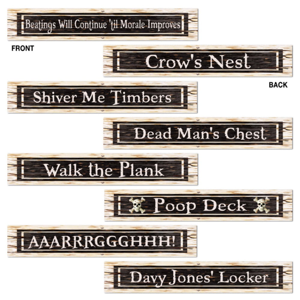 Pirate Sign Cutouts