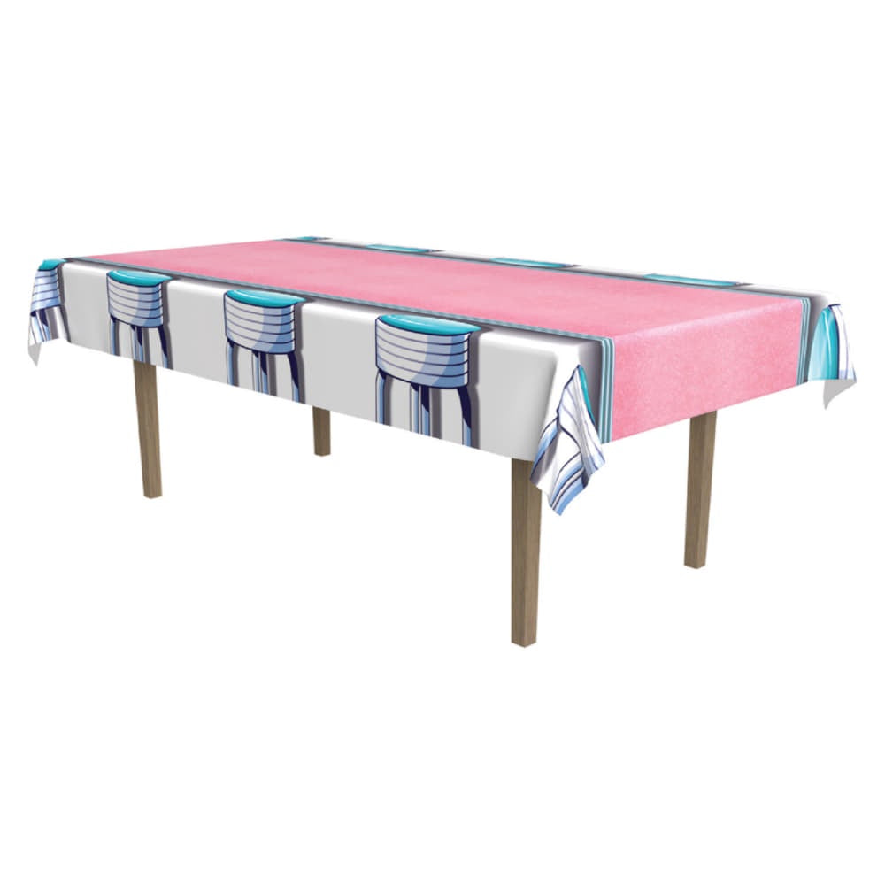 Soda Shop Stools Tablecover