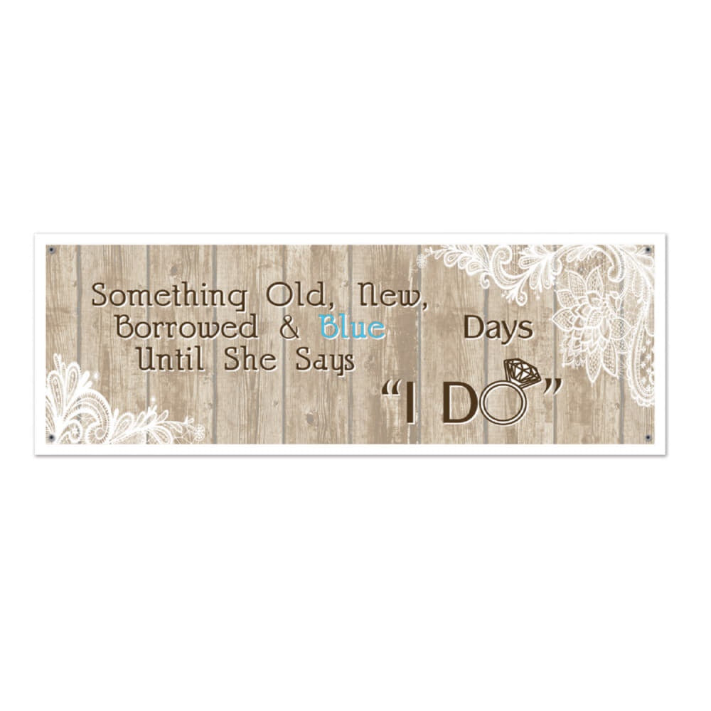 Rustic Wedding Sign Banner