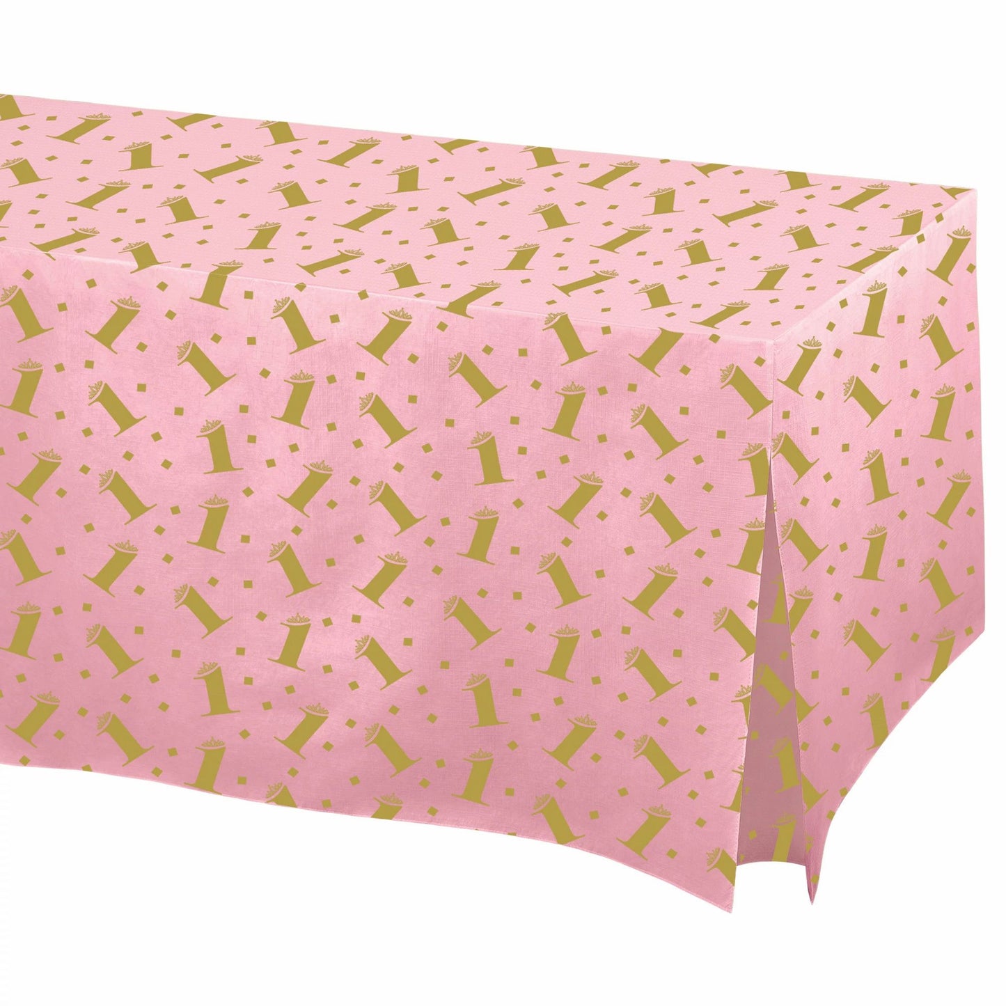 Premium 1St Birthday Table Cover-Pink