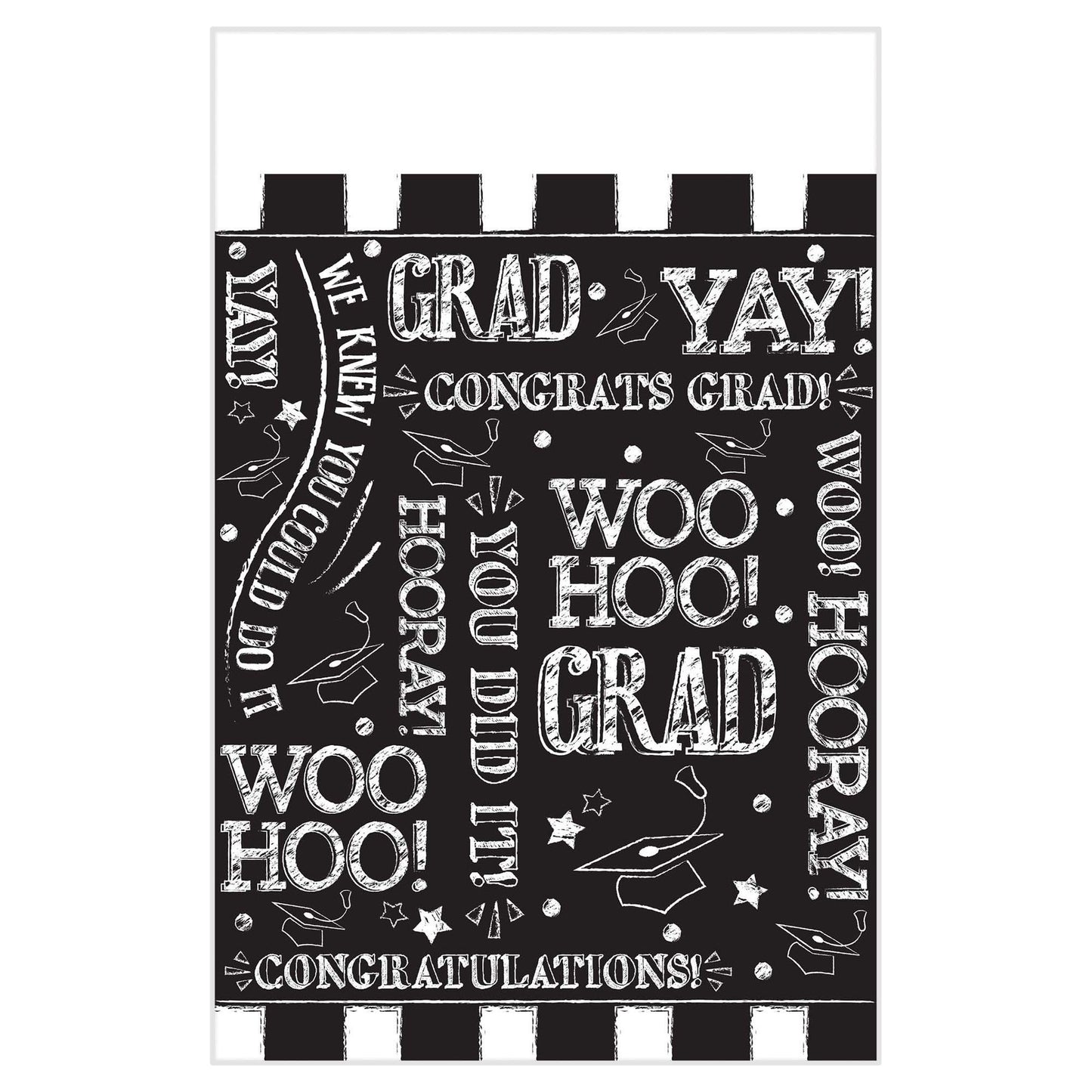 Hooray Grad Plastic Tablecover