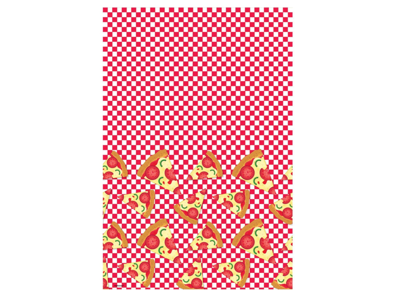 Pizza Party Paper Table Cover, 54" X 96"