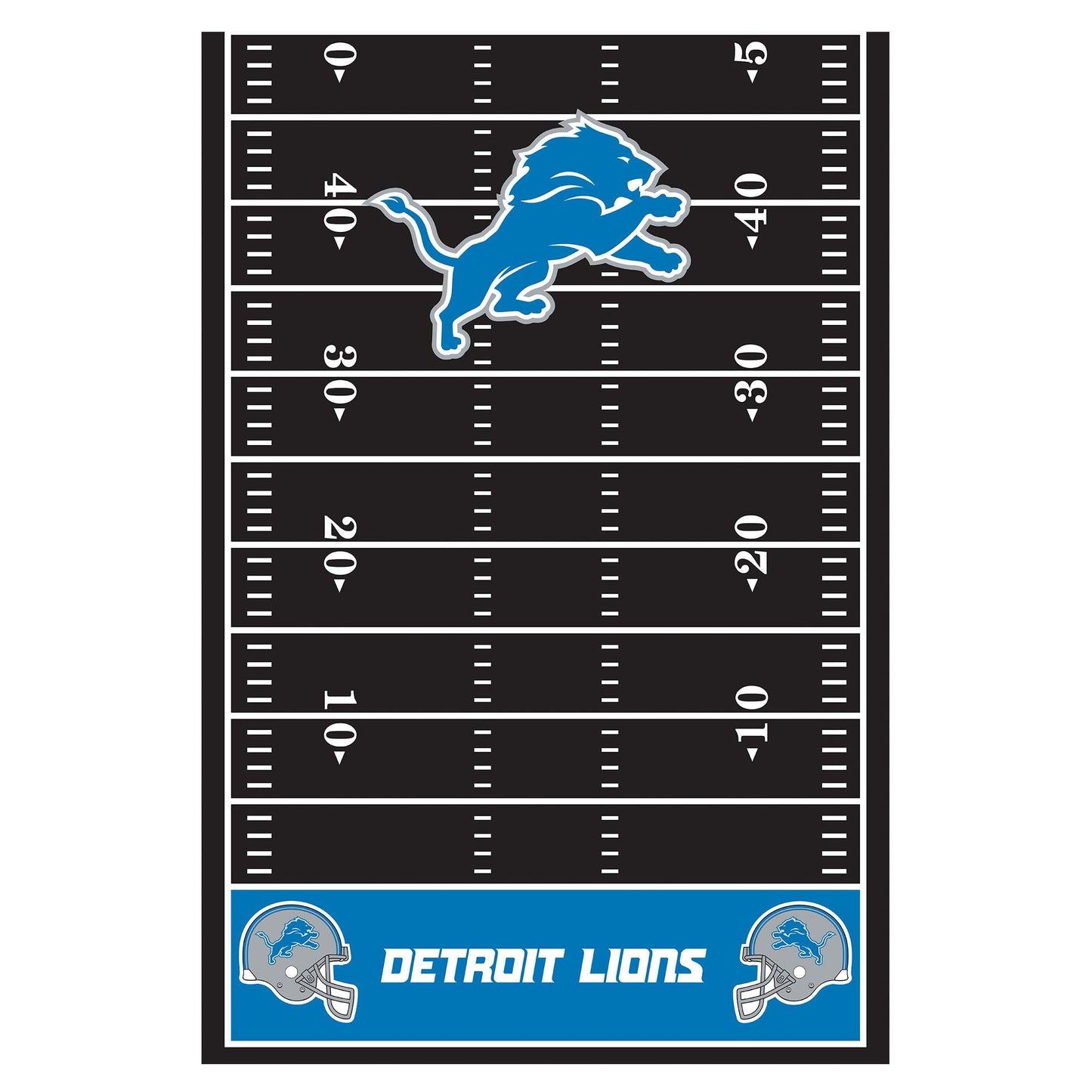 Detroit Lions Plastic Table Cover