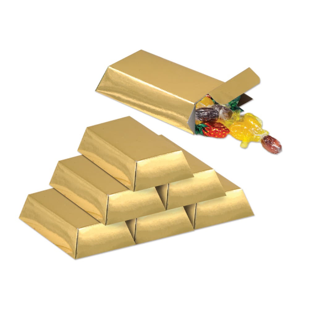 Foil Gold Bar Favor Boxes
