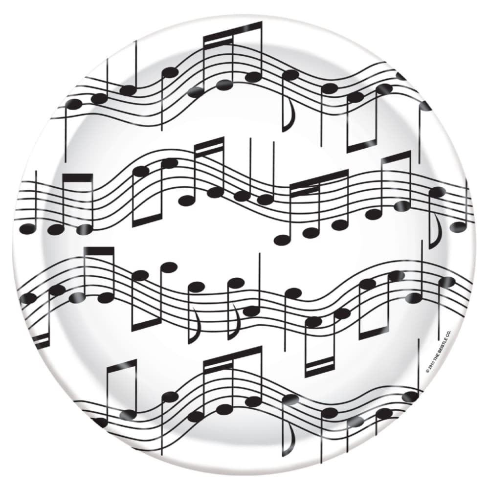 Musical Notes 9In Plates