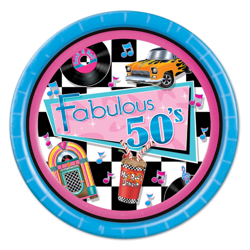 Fabulous 50’s Plates (10")