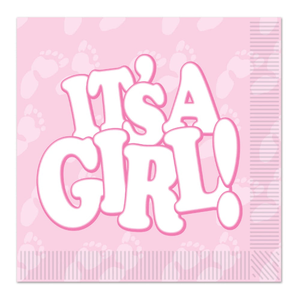 It'S A Girl! Beverage Napkins/Disc