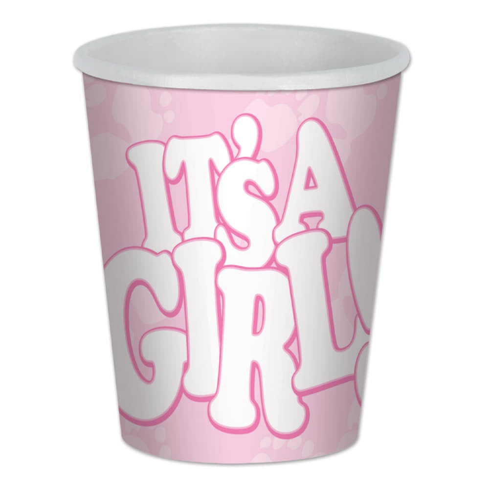 Its A Girl 9 Oz Cups/Disc