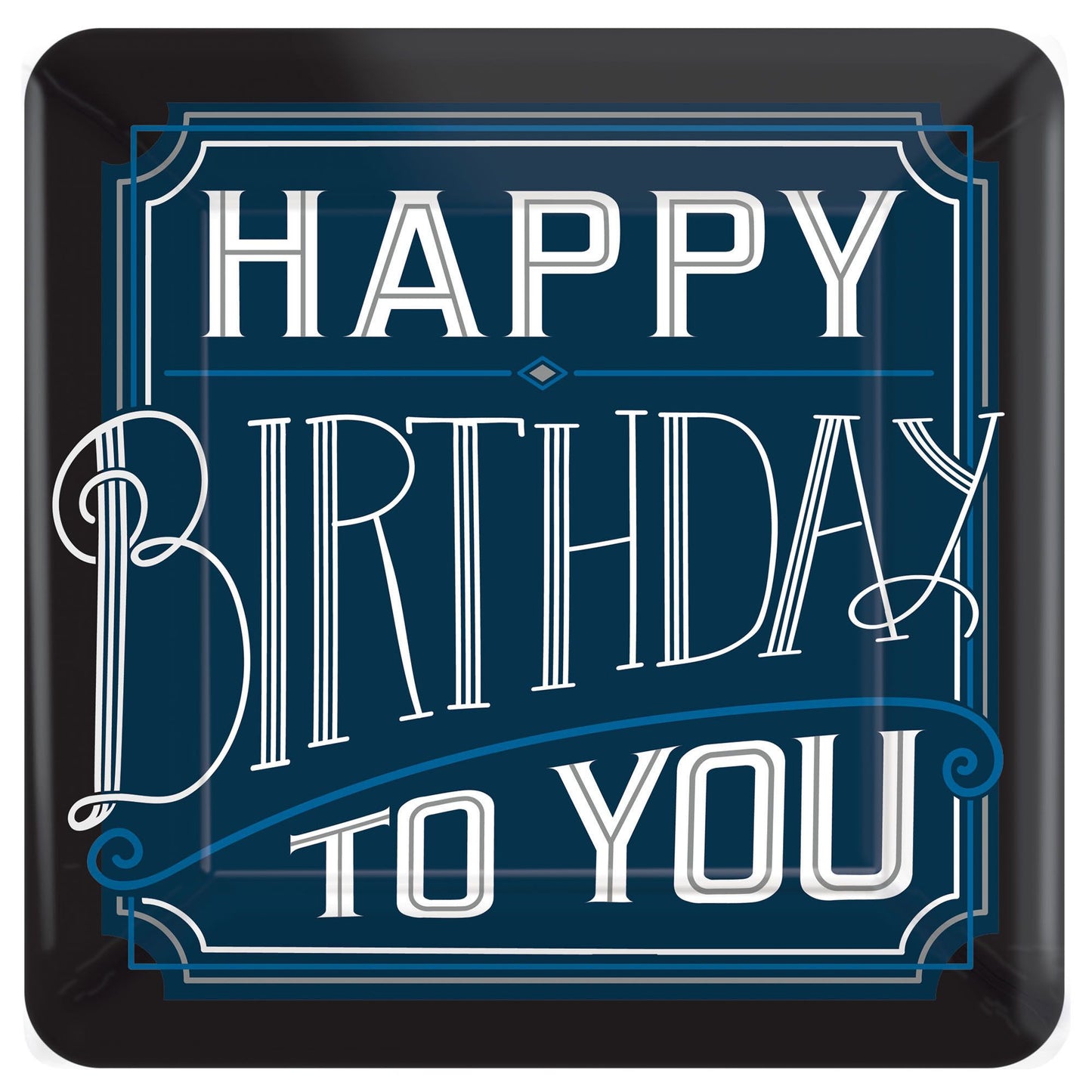 Happy Birthday Man 10In Plates