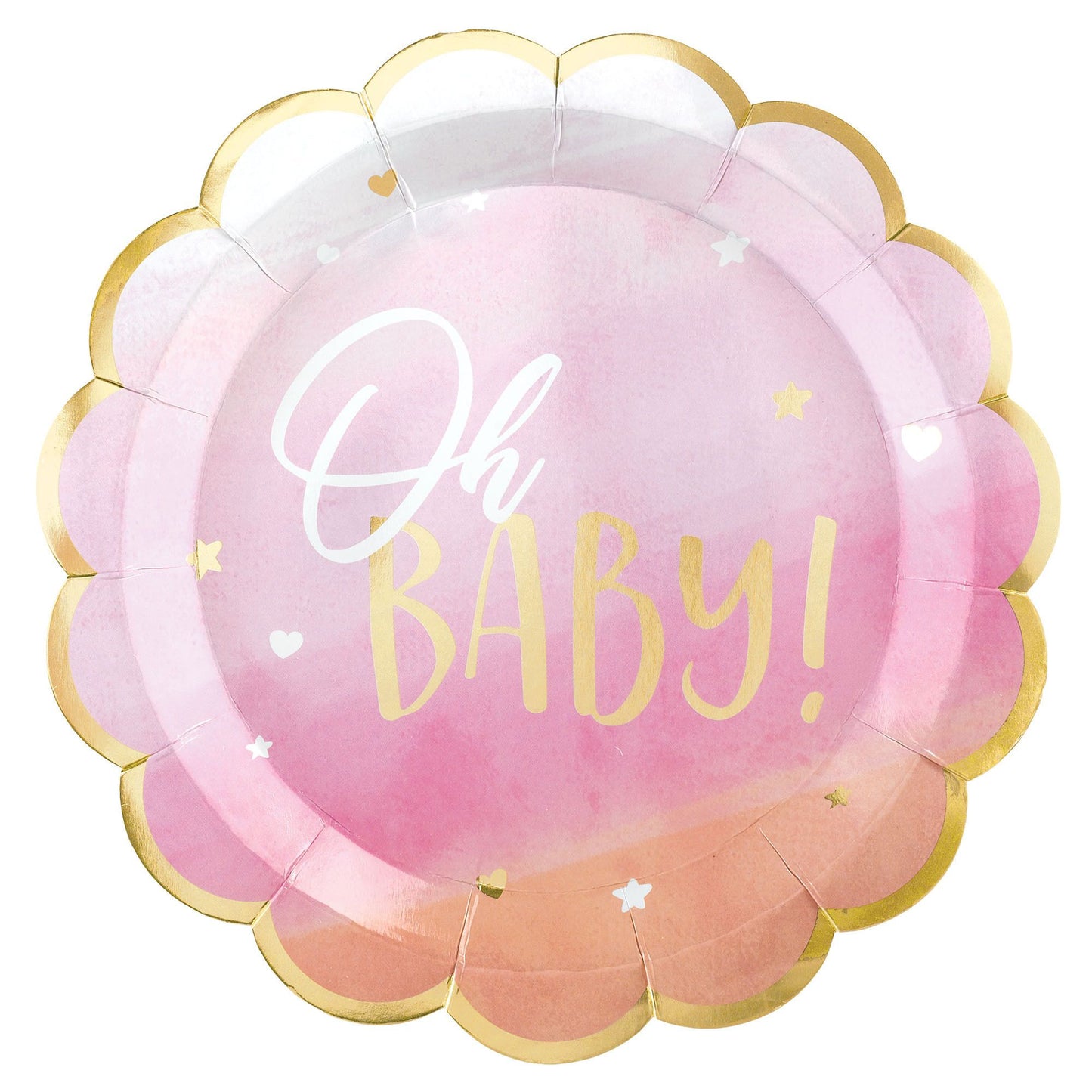 Oh Baby 10In Plates - Pink