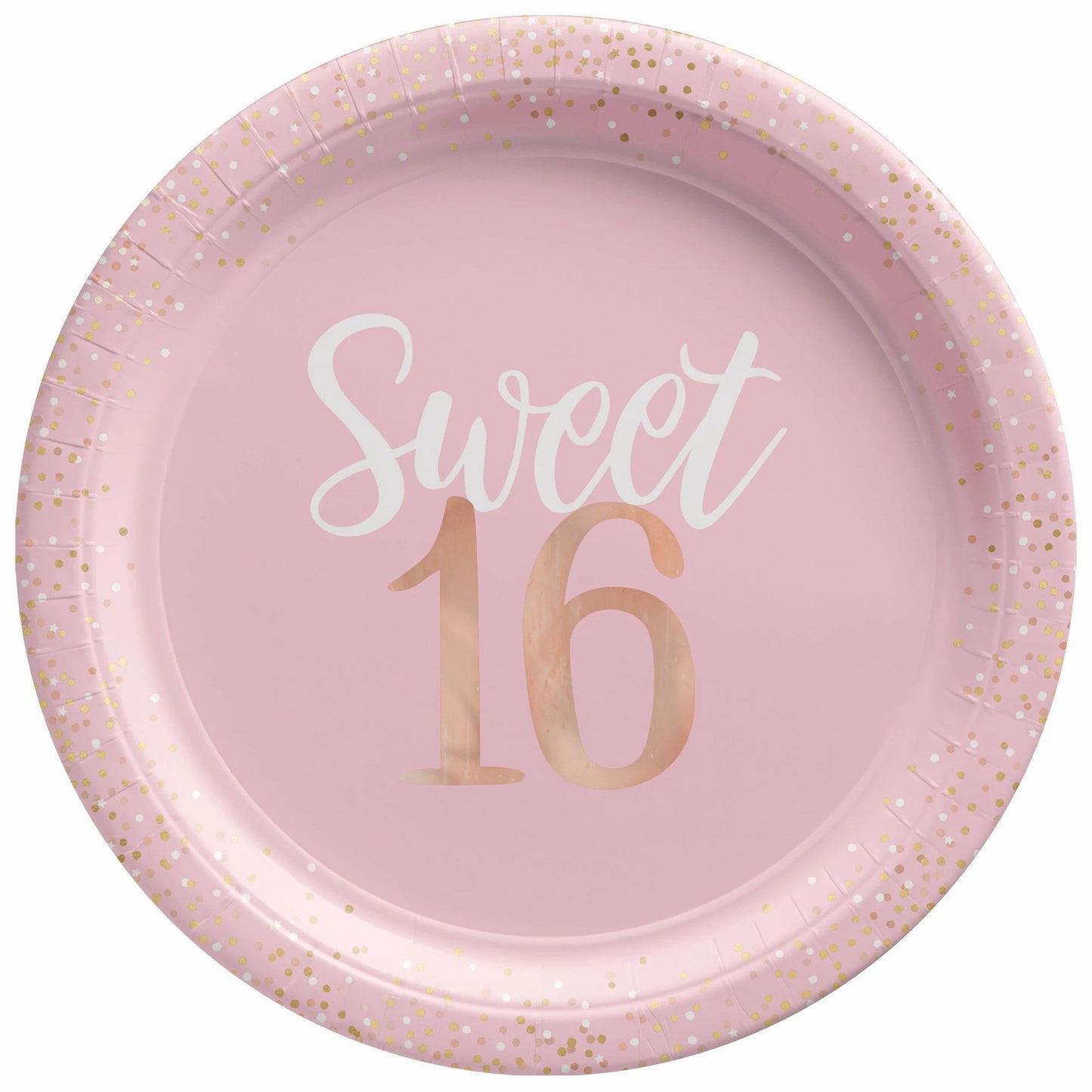 Blush Sweet 16 Dinner Plates