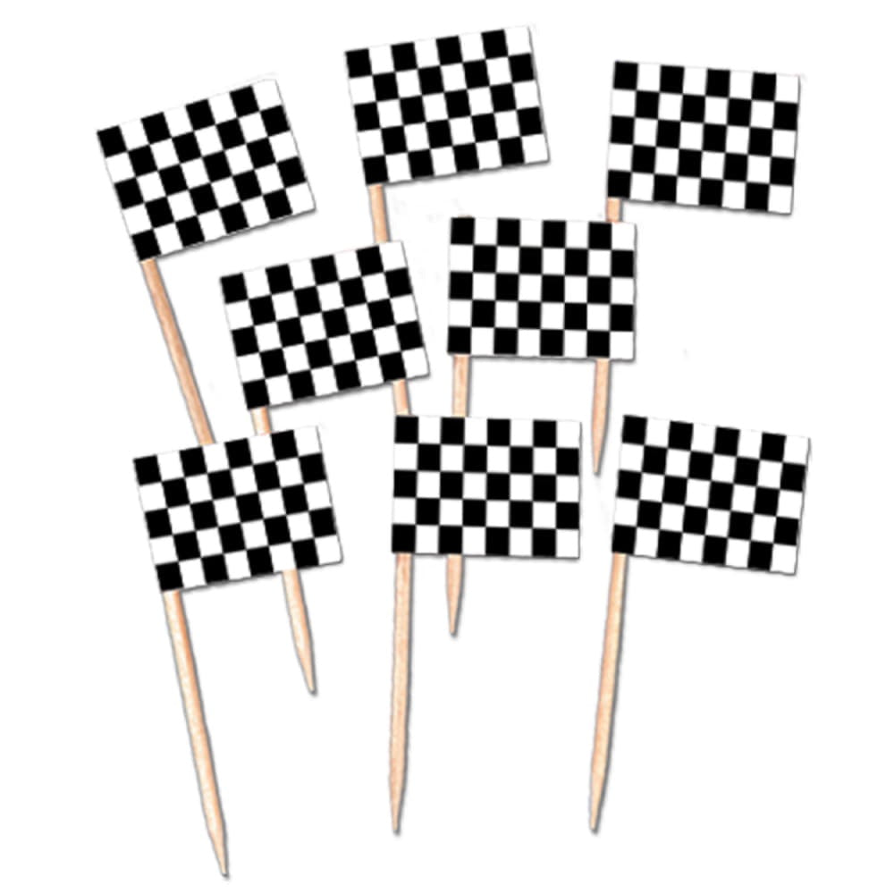 Checkered Flag Picks - 50Pcs