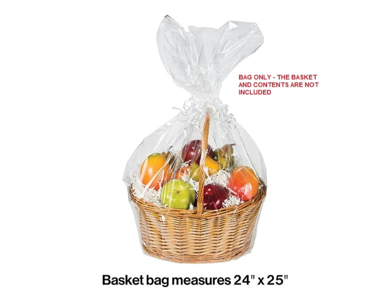 Clear Cello Basket Bag
