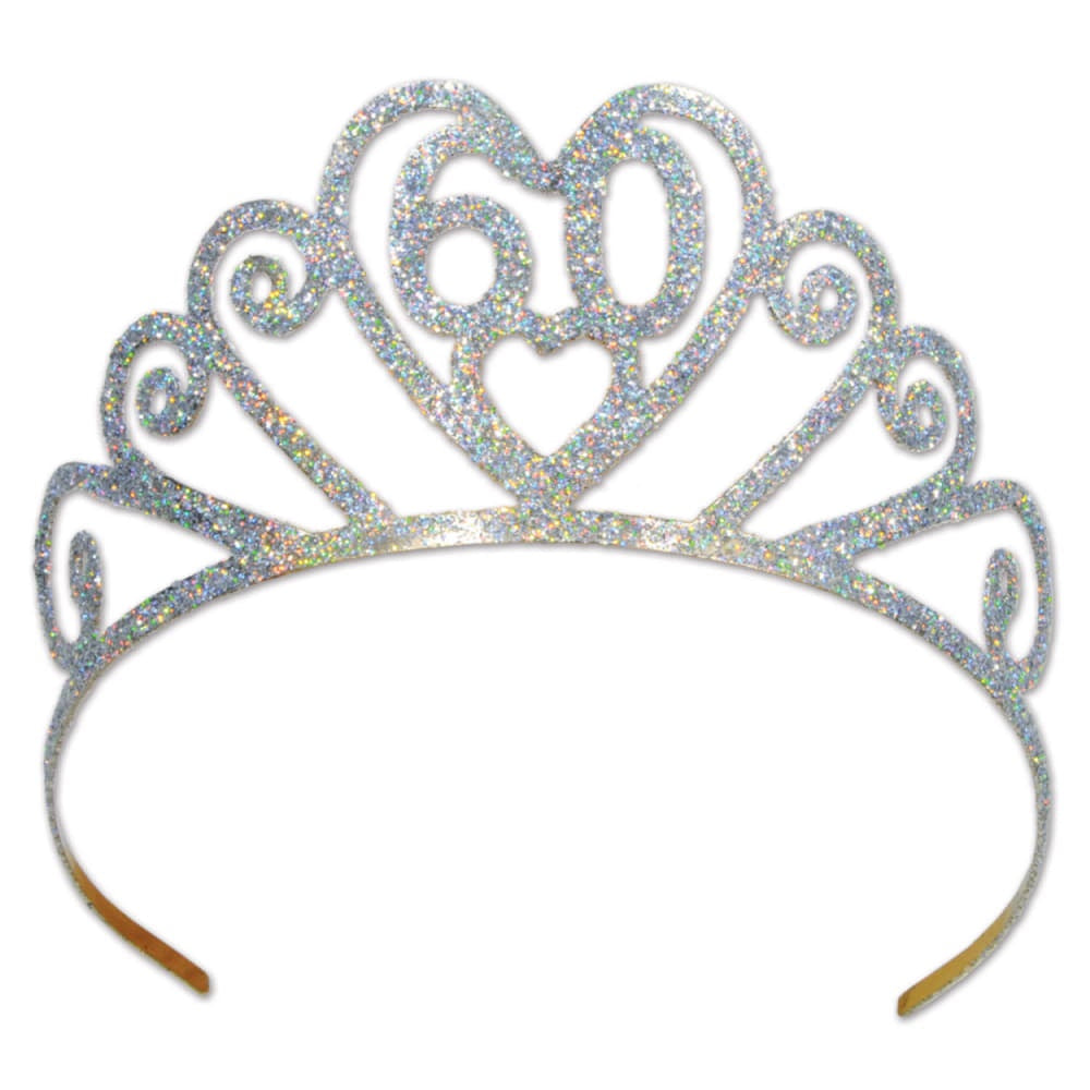 Glittered Metal 60Th Tiara
