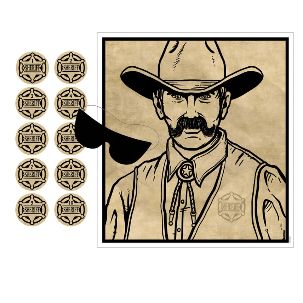 Pin The Badge On The Sheriff Game