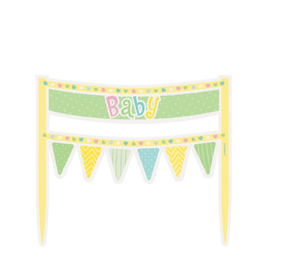 Polka Dots Baby Shower Cake Bunting