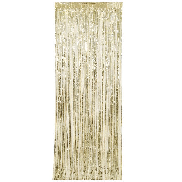 Gold Fringe Door Curtain, 3 X 8 Ft