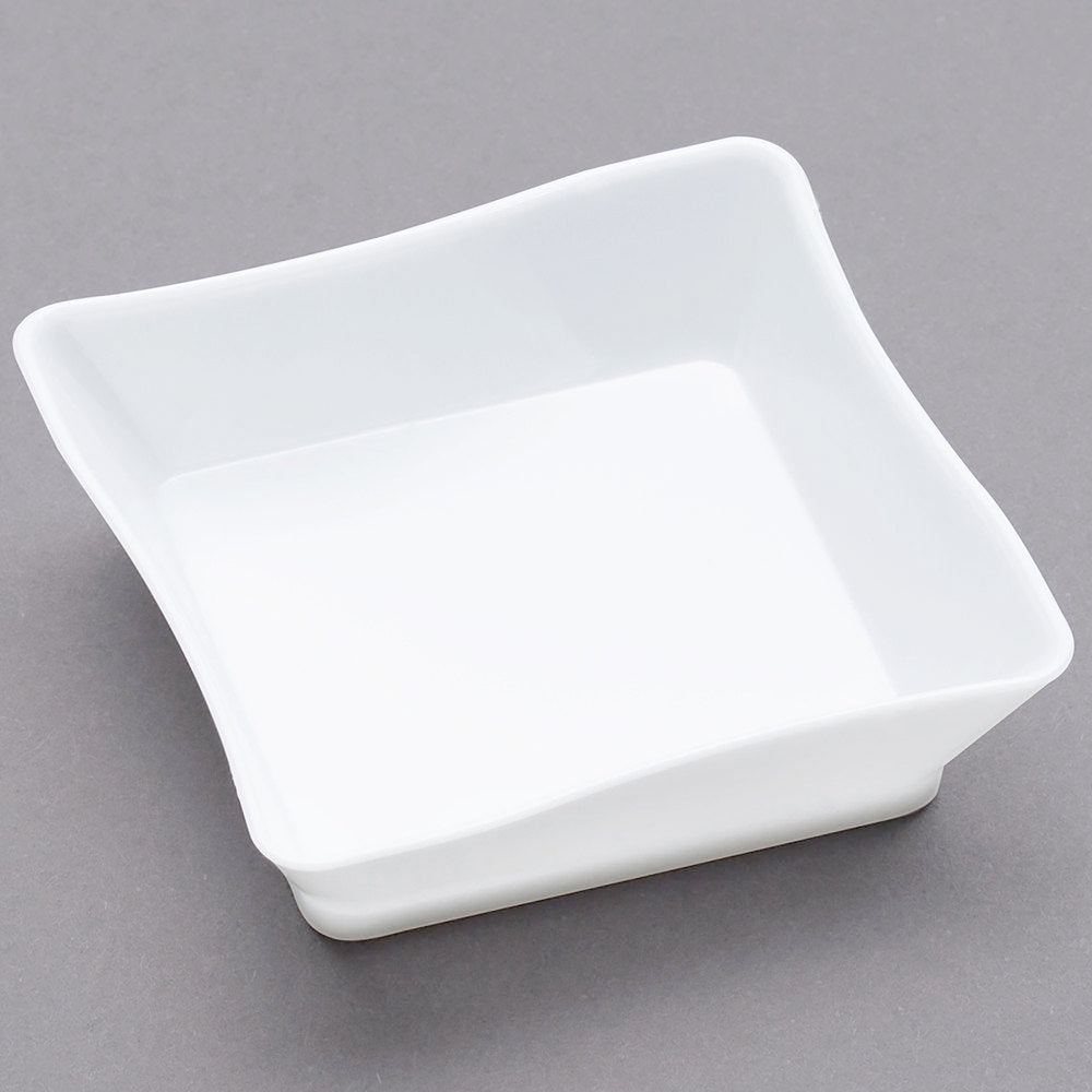 White 2.25" X 2.25" Tiny Trays-10Pcs