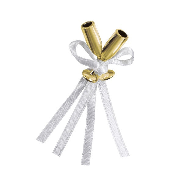 Gold Mini Champagne Flute Favors, 12Ct