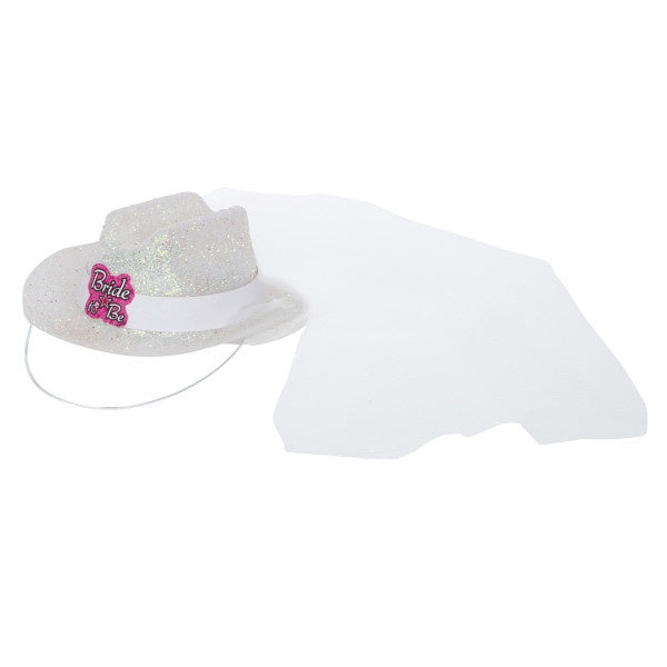 Bride To Be Mini White Cowboy Hat