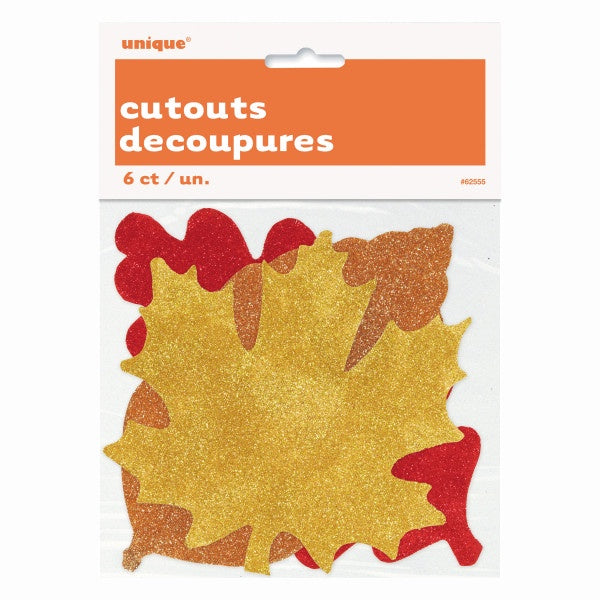 Fall Leaves Cut Outs, 6Ct - Assorted