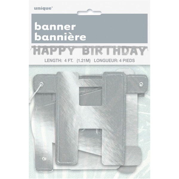 Happy Birthday Deluxe Banner 4Ft